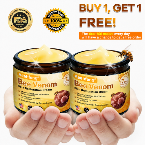 【𝟐𝟎𝟐𝟔 𝐍𝐞𝐰 𝐔𝐩𝐠𝐫𝐚𝐝𝐞: 𝟖𝟎% 𝐎𝐅𝐅】📎🍯Aeehfeng® Bee Venom Skin Restoration Cream – with Royal Jelly, Hyaluronic Acid and Bee Venom for skin hydration, elasticity, anti-aging & repair